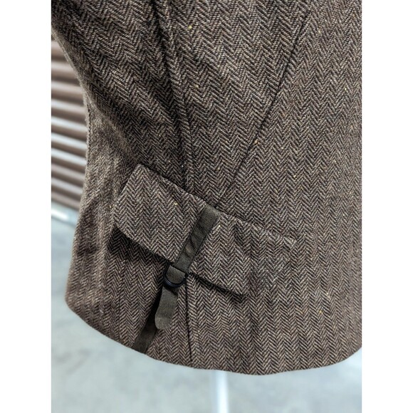 Vintage Kasper Size 12 Skirt Suit Brown Tweed - Picture 2 of 10